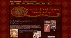 Desktop Screenshot of ancienttraditionsmehndi.com